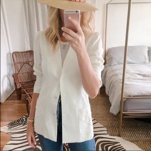 Elie Tahari Linen Blazer